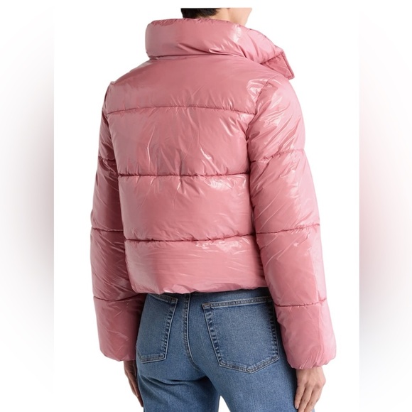 Noize Coco Crop Water Resistant Puffer Jacket Pink XS - Picture 2 of 13
